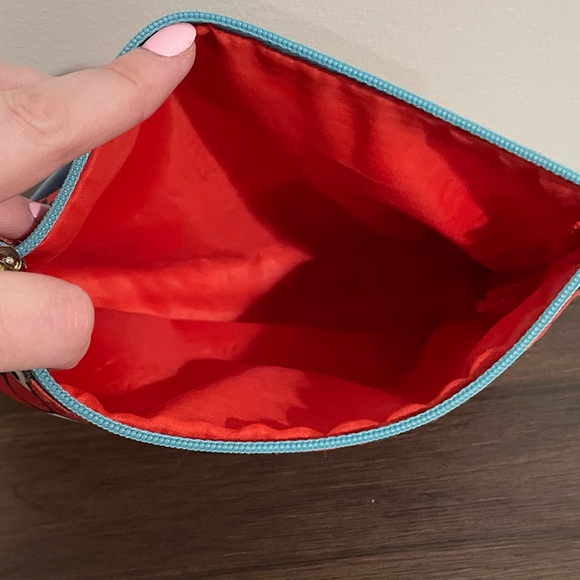 {Estee Lauder} Opening Ceremony Red And Blue Cosmetic Bag, floral - Picture 3 of 4